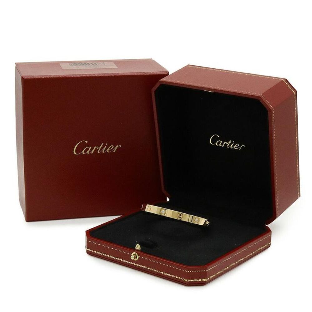 Pre Loved cartier Love Bangle Diamond Accents Women metallic | gold Bracelets - Picture 7 of 7